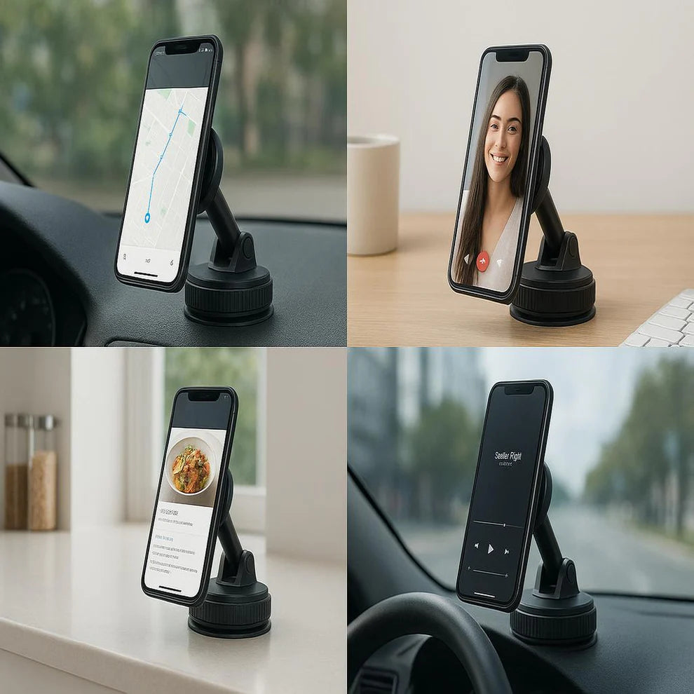 Vacuum Magnetic Suction Phone Holder